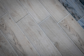Ceramic tiles flooring - texture of natural ceramic floor decorating as wood