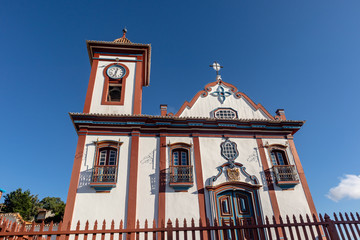 Facade of the São Francisco de Assis church in the historic city of Diamantina, Minas Gerais, Brazil