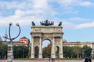 Arco della pace in Milano, Italy, Europe