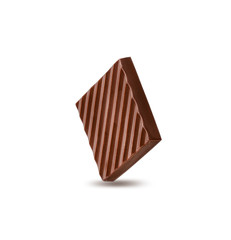 Chocolate  isolated on white background with clipping path