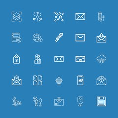 Editable 25 new icons for web and mobile