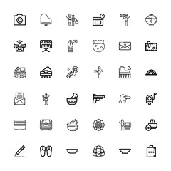 Editable 36 contour icons for web and mobile