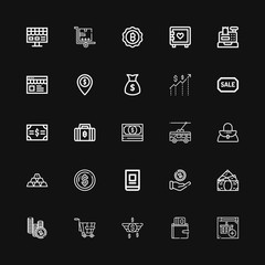 Editable 25 wallet icons for web and mobile