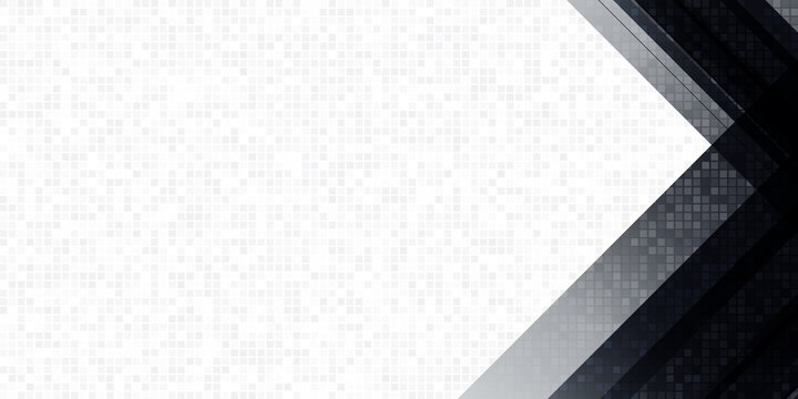 Black abstract geometric gradient background. Vector illustration for banner, business card, template and much more