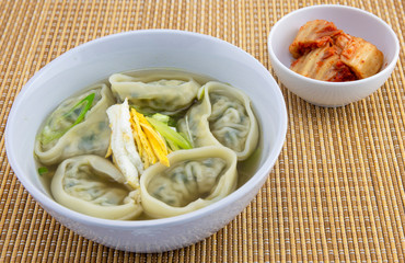 Dumpling soup which is called ManDutGuk in Korean