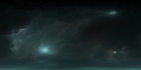 360-Grad-HDRI-Weltraumhintergrund und -nebel. Umgebung 360 HDRI-Karte. Gleichwinklige Projektion, sphärisches Panorama © Peter Jurik