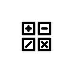 Calculator Icon. Business Icon Set Vector Logo Symbol.