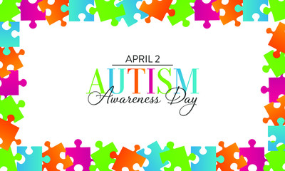Vector illustration on the theme of World Autism awareness Day observed on April 2nd every year.