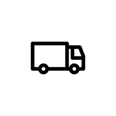Service, Delivery, Truck Icon. Business Icon Set Vector Logo Symbol.