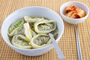 Dumpling soup which is called ManDutGuk in Korean