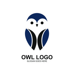 Obraz premium Owl silhouette logo design