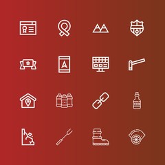 Editable 16 label icons for web and mobile