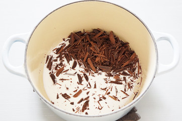 ホットチョコレート作り