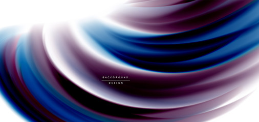 Silk smooth lines on white, liquid fluid color waves. Vector Illustrations For Wallpaper, Banner, Background, Card, Book, Illustration, landing page, cover, placard, poster, banner, flyer, design