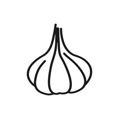 Garlic icon design template vector isolated illustration