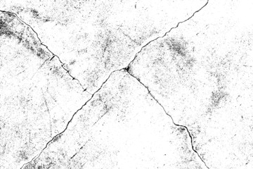 crack ground for abstract background on white background
