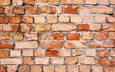 Old brick wall. Can be used as background.