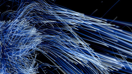 Abstrakter Hintergrund mit blauen Linien