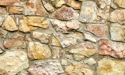 Old wall made of stone. Can be used as background.