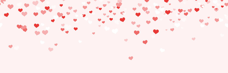 seamless confetti hearts background