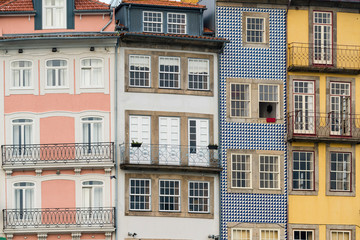 Picturesque houses in Porto
