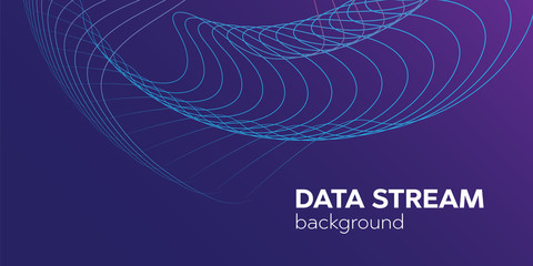 Data stream background. Datacenter grid and bigdata background vector