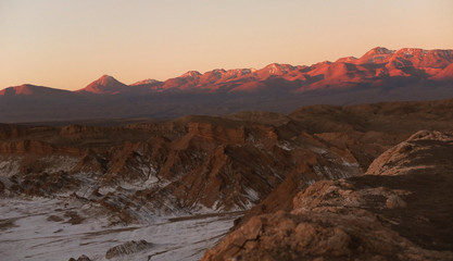 Dry and remote landscape in Atacama