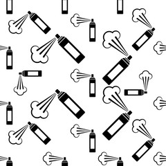 Aerosol Fluid Spray Cloud Icon Seamless Pattern