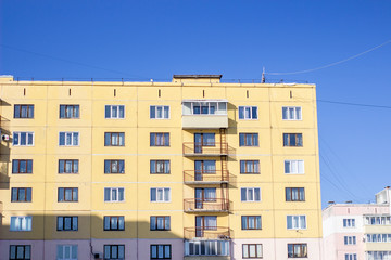 Fototapeta na wymiar Generic Housing in the Form of Flats Buildings