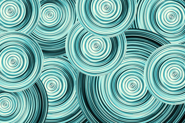 Fototapeta na wymiar Abstract round circle background. Retro vinyl disco backdrop. Rotate graphic design. Spinning neon lights texture. Blue disc pattern.