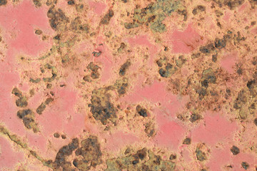 ruts on old metal
