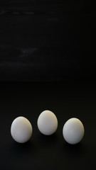Biologically valuable proteins in chicken eggs with white shell.