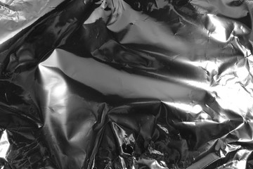 Silver foil texture background 