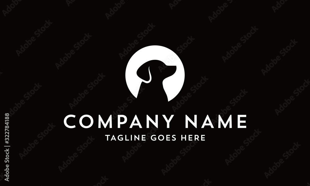 Poster Dog Symbol Vector Logo Design Inspirations