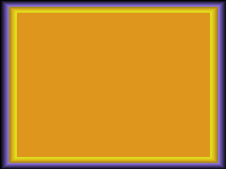 Purple and Yellow Frame on an Orange Background, Digital Art
