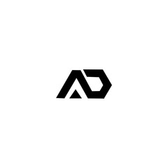 AD A D Logo Icon Vector Template
