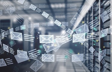 Modern high tech internet data illustration