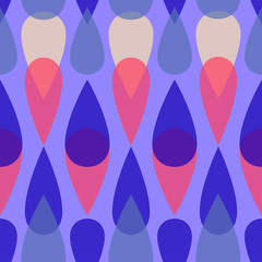 Seamless Geometric Petal Pattern Abstract