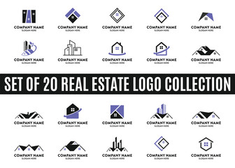 Real estate set logo collections, perfect for company logo or branding.