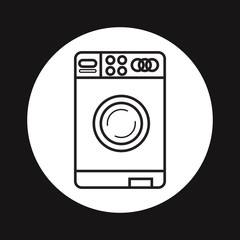 Washing machine line icon