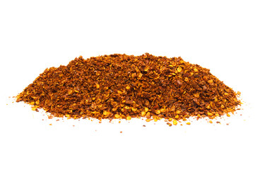 Cayenne pepper isolated on white background.