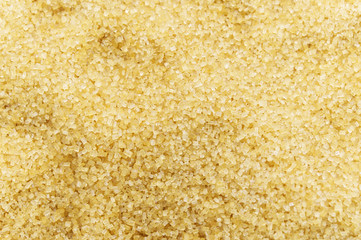 Brown sugar close up full frame background. Top view. Flat lay