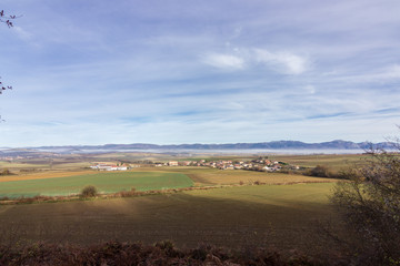 Obraz premium Views of the Araba plain in the Basque Country