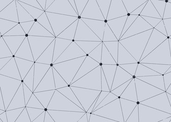 Fototapeta premium Abstract Low Polygon Mesh Generative Art background illustration