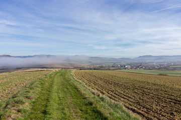 Fototapeta na wymiar Views of the Araba plain in the Basque Country