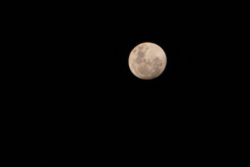 Luna llena en la ciudad