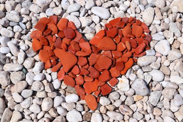 Obraz premium Red heart symbol
