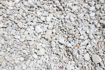 White pebbles background