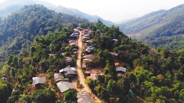 Ban Huai Yakin, Mae Hong Son Province in Thailand