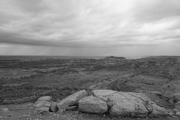 Desierto en blanco y negro